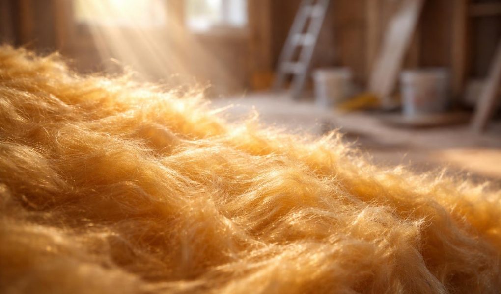 laine-verre-fibres-chantier-flou