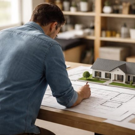 architecte-plan-maison-maquette-etageres