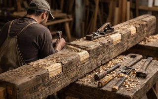 artisan-poutre-bois-outils-atmosphere-traditionnelle