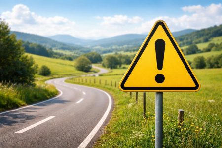 panneau-triangle-exclamation-route-campagne
