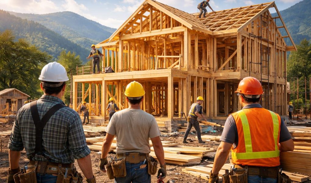 chantier-maison-bois-ouvriers-montagnes