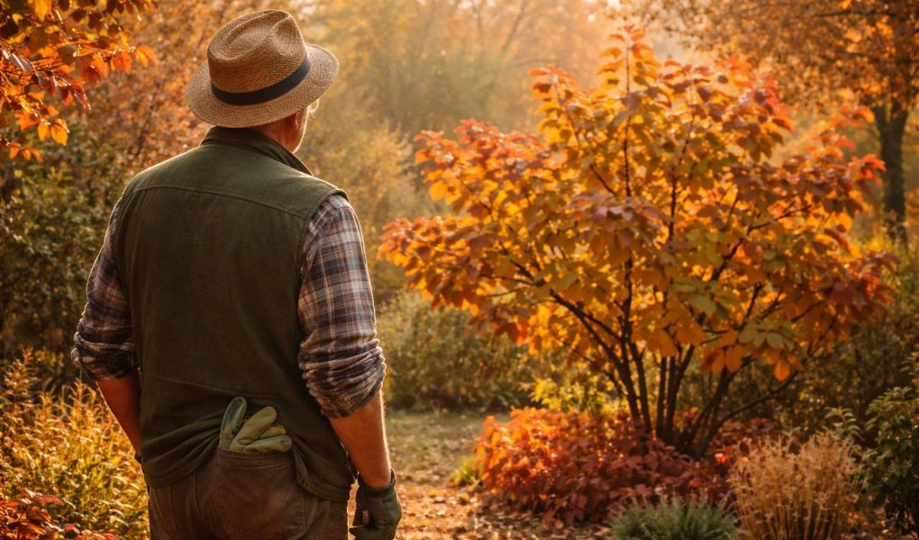 jardinier-noisetier-feuilles-dorees-automne